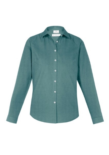Picture of Biz Collection Ladies Memphis Shirt Long Sleeve 60% Cotton 40% Polyester